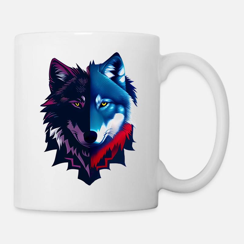Wolf - Tasse - Weiß