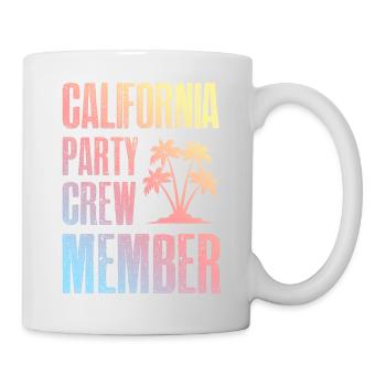 Équipe de fête en Californie - Mug blanc - blanc - Droite