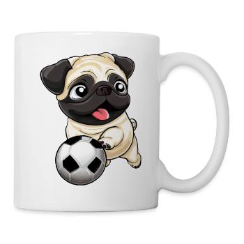 Carlin dans la fièvre du football : star sur le terrain - Mug blanc - blanc - Droite