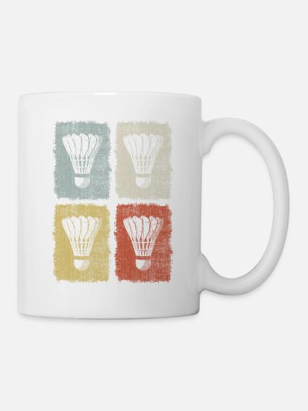Badminton - Tasse - Weiß