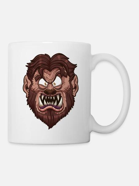 Werwolf-Gesicht - Tasse - Weiß