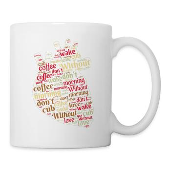 Love Coffee - Kaffee Liebe - Tasse - Weiß - Rechts