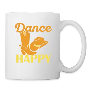 La danse en ligne est mon happy hour Musique country occidentale - Mug blanc - blanc - Droite