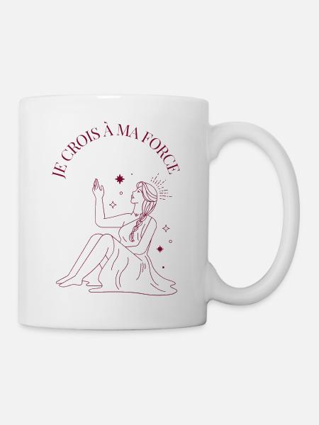 Je crois à ma force - Mug blanc - blanc