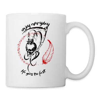enjoy everyday - Mug - white - Right