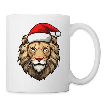 Lion Noël Hiver Lions Zoo Animaux Animaux - Mug blanc - blanc - Droite