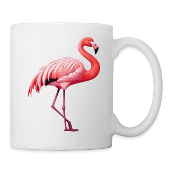 Flamingo - Tasse - Weiß - Rechts