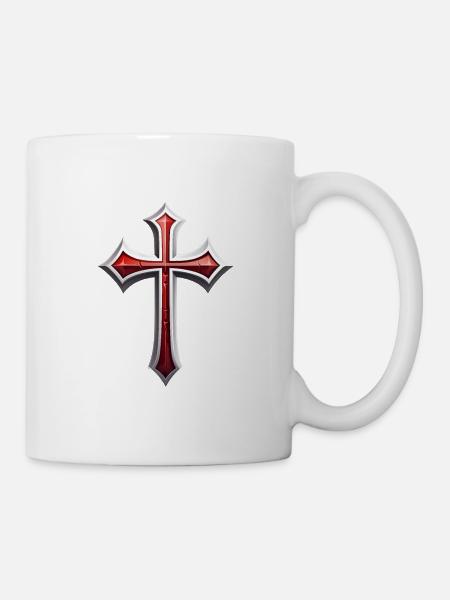 croix - Mug blanc - blanc