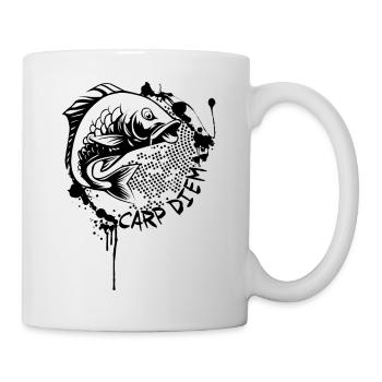 Karpfen Angeln Fisch Carp Diem - Tasse - Weiß - Rechts