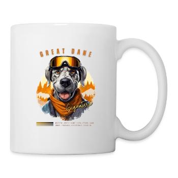 Great Dane Signature Ski Tee: Winter Adventure - Mug - white - Right