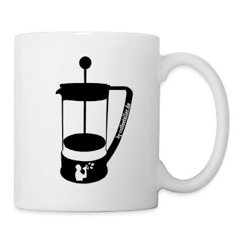 Presse Française 2.0 Noir - Mug blanc - blanc - Droite