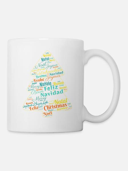Weihnachtsbaum - Tasse - Weiß
