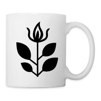 Blume - Tasse - Weiß - Rechts