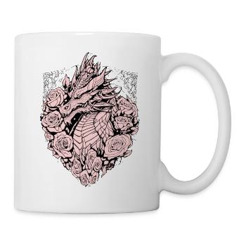 Dragon in the shield - Mug - white - Right