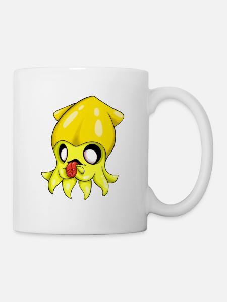 Tintenfisch - Tasse - Weiß