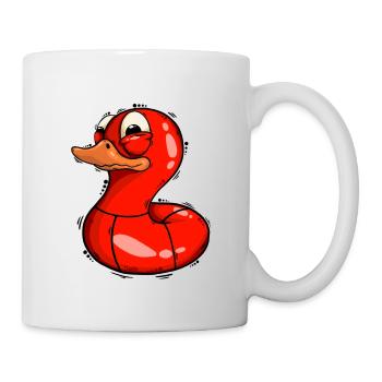 Ente - Tasse - Weiß - Rechts