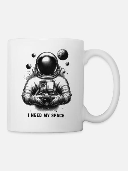 I NEED MY SPACE - Mug - white