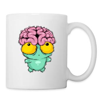 Hirnman - Tasse - Weiß - Rechts