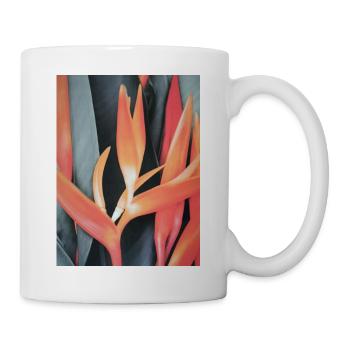 Bunte Blätter - Tasse - Weiß - Rechts