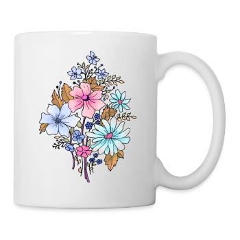 Fleur - Mug blanc - blanc - Droite