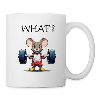 Beginner Weightlifting Mouse - Mug - white - Right