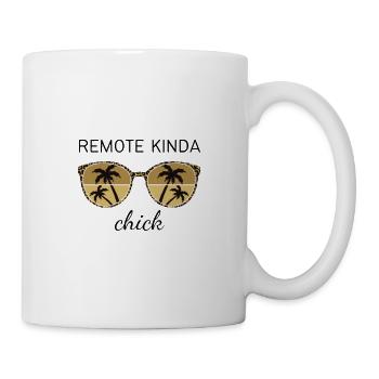 Poussin à distance - Mug blanc - blanc - Droite