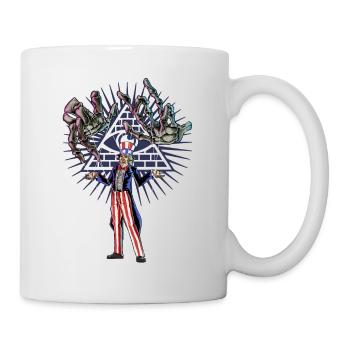 Marionette Politik - Tasse - Weiß - Rechts