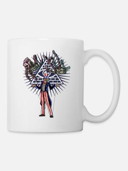 Marionette Politik - Tasse - Weiß