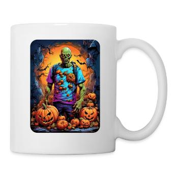 Halloween Zombie Blankovorlage 1.4 - Tasse - Weiß - Rechts