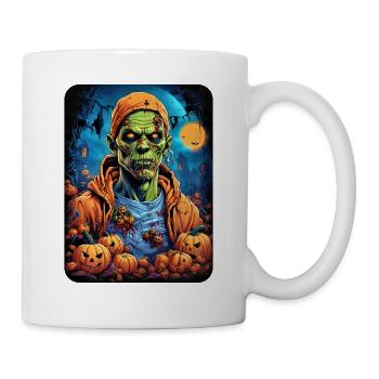 Halloween Zombie Blankovorlage 1.3 - Tasse - Weiß - Rechts