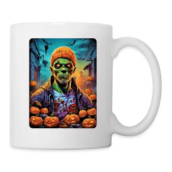 Halloween Zombie Blankovorlage 1.7 - Tasse - Weiß - Rechts