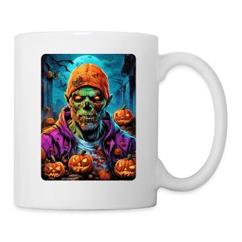 Halloween Zombie Blankovorlage 1.10 - Tasse - Weiß - Rechts