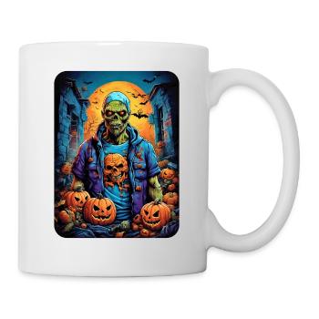 Halloween Zombie Blankovorlage 1.2 - Tasse - Weiß - Rechts