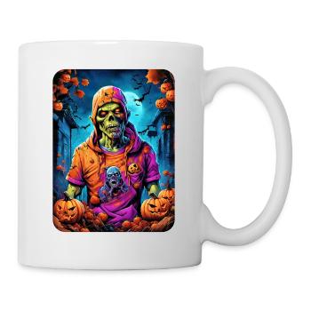 Halloween Zombie Blankovorlage 1.1 - Tasse - Weiß - Rechts