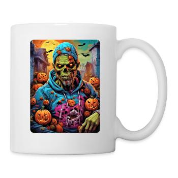 Halloween Zombie Blankovorlage 1.9 - Tasse - Weiß - Rechts