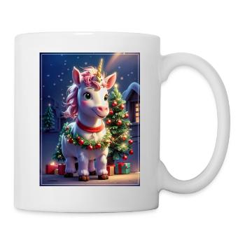 Modèle vierge de Licorne de Noël 1.4 - Mug blanc - blanc - Droite