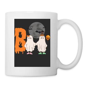 Halloween Boo - Tasse - Weiß - Rechts