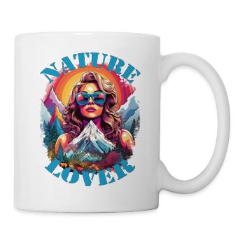 Nature Lover Gift Wander Woman & Village Kids - Mug - white - Right