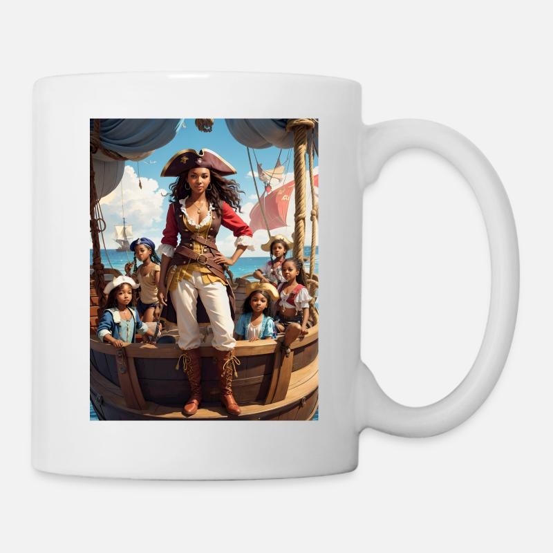 Piraten - Tasse - Weiß