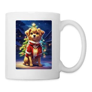 Modèle vierge de chien de Noël 1.9 - Mug blanc - blanc - Droite