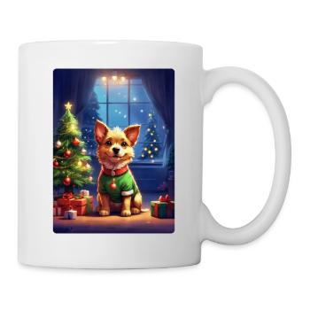 Modèle vierge de chien de Noël 1.8 - Mug blanc - blanc - Droite