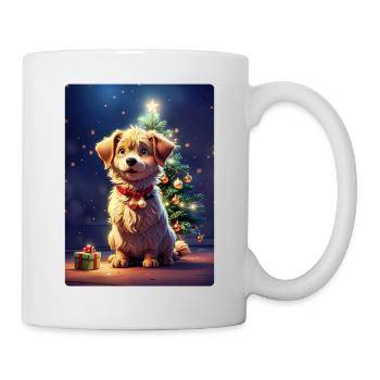 Modèle vierge de chien de Noël 1.6 - Mug blanc - blanc - Droite