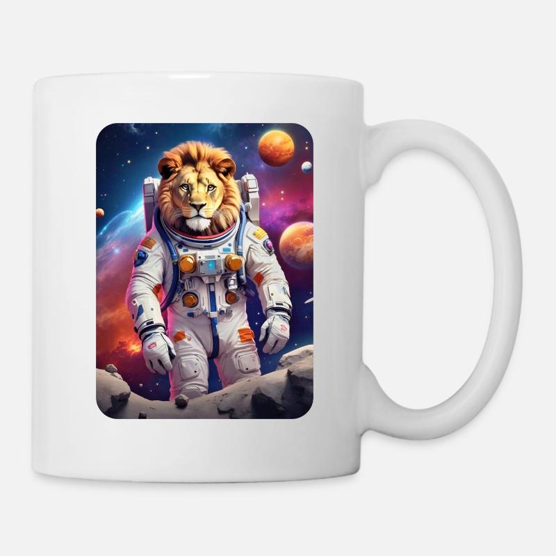 Lion in Space 1.4 - Mug - white