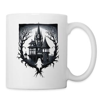 Manoir effrayant - Mug blanc - blanc - Droite