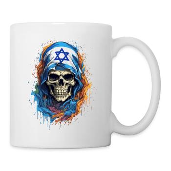 Israeli Skull: Flag of Pride - Mug - white - Right