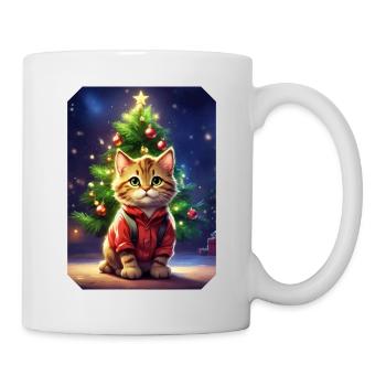 Modèle vierge de chat de Noël 1.6 - Mug blanc - blanc - Droite