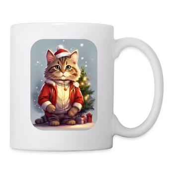 Modèle vierge de chat de Noël 1.8 - Mug blanc - blanc - Droite