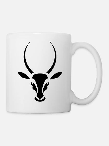 Springbock Antilope Südafrika - Tasse - Weiß