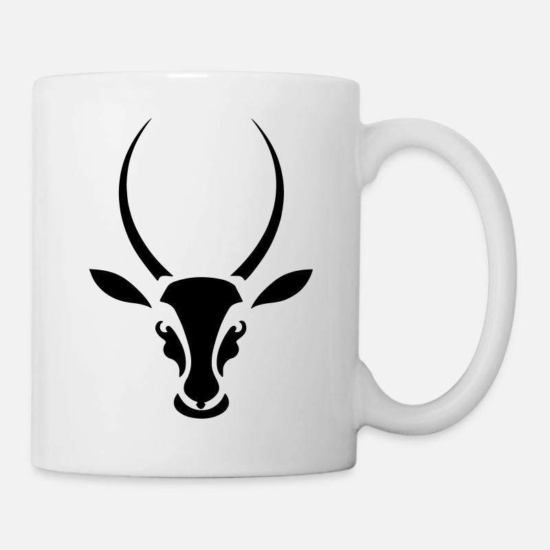 antilope springbok afrique du sud - Mug blanc - blanc