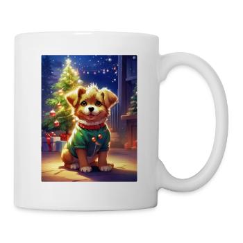 Modèle vierge de chien de Noël 1.14 - Mug blanc - blanc - Droite